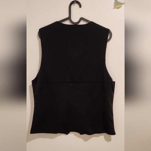 Women's Affinity Apparel Black Vest. - Picture 3 of 4